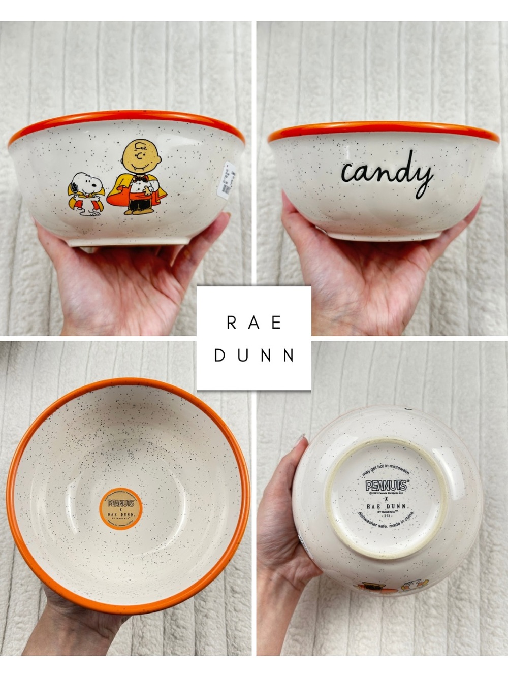 Rae Dunn Peanuts Snoopy Charlie Brown Bowl